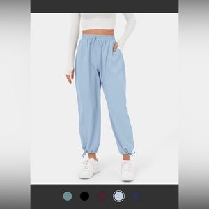 NWT Halara High Waisted Drawstring Side Pocket Split Hem Quick Dry Joggers - L